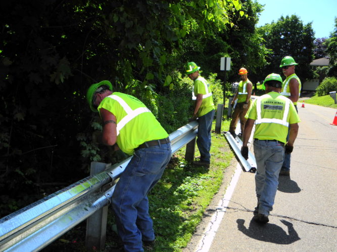 New Guardrail in Follansbee Showcases Local Product Made at Wheeling